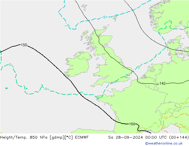 Z500/Rain (+SLP)/Z850 ECMWF Sa 28.09.2024 00 UTC