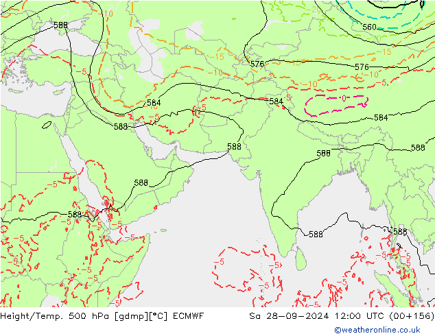 Z500/Rain (+SLP)/Z850 ECMWF So 28.09.2024 12 UTC