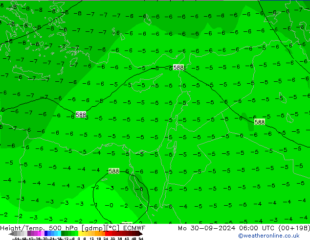 Z500/Rain (+SLP)/Z850 ECMWF Mo 30.09.2024 06 UTC