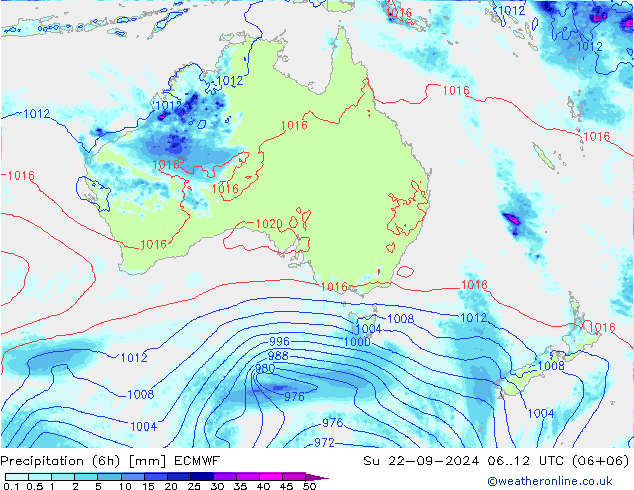 Z500/Rain (+SLP)/Z850 ECMWF nie. 22.09.2024 12 UTC