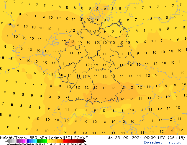 Z500/Rain (+SLP)/Z850 ECMWF Mo 23.09.2024 00 UTC