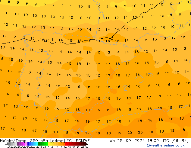 Z500/Rain (+SLP)/Z850 ECMWF We 25.09.2024 18 UTC