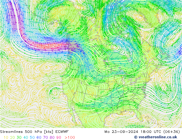  500 hPa ECMWF  23.09.2024 18 UTC