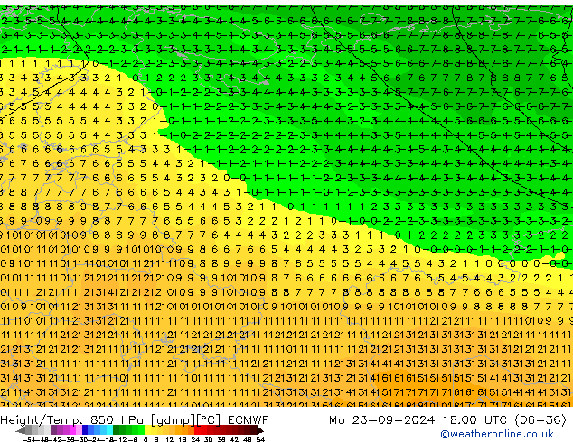 Z500/Rain (+SLP)/Z850 ECMWF  23.09.2024 18 UTC