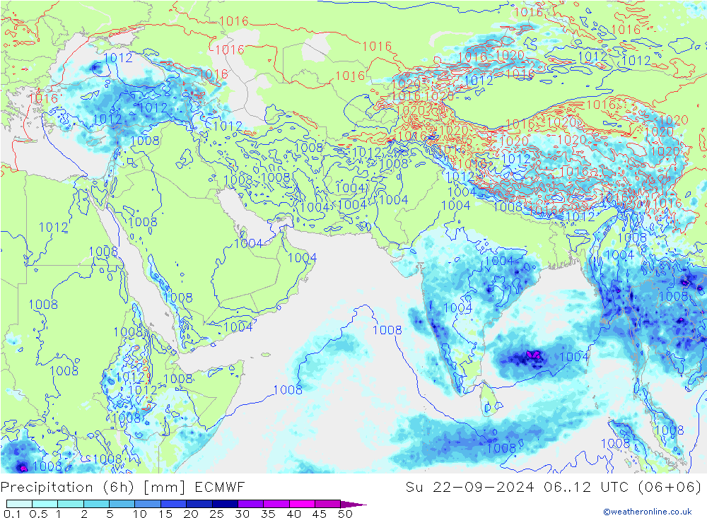 Z500/Rain (+SLP)/Z850 ECMWF So 22.09.2024 12 UTC