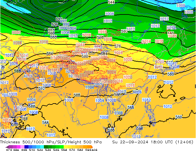 Thck 500-1000hPa ECMWF Su 22.09.2024 18 UTC