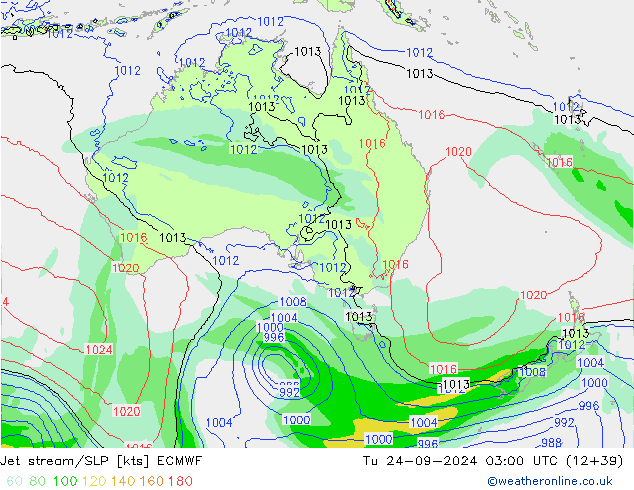 Jet stream/SLP ECMWF Tu 24.09.2024 03 UTC