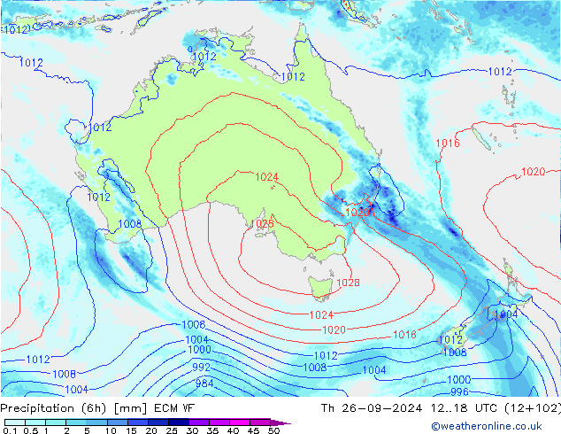 Z500/Rain (+SLP)/Z850 ECMWF  26.09.2024 18 UTC