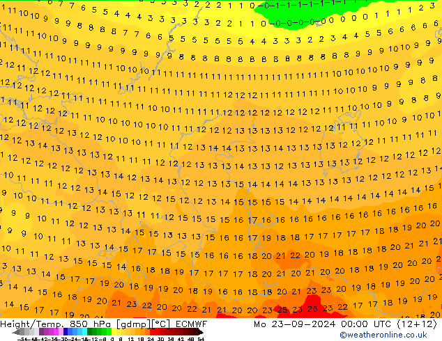 Z500/Rain (+SLP)/Z850 ECMWF Mo 23.09.2024 00 UTC