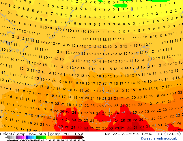 Z500/Rain (+SLP)/Z850 ECMWF Seg 23.09.2024 12 UTC