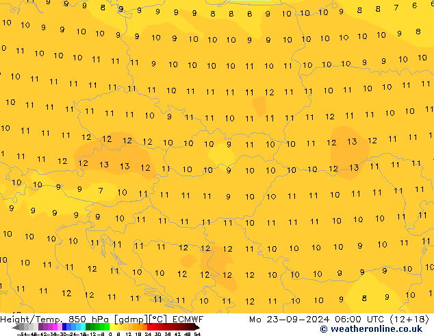 Z500/Rain (+SLP)/Z850 ECMWF Mo 23.09.2024 06 UTC