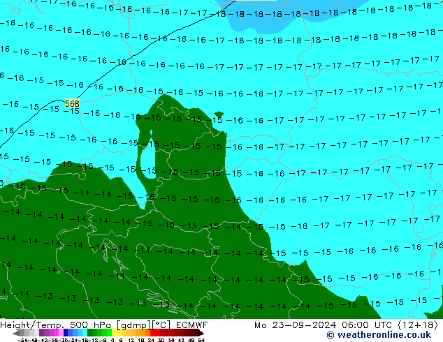 Z500/Rain (+SLP)/Z850 ECMWF Mo 23.09.2024 06 UTC