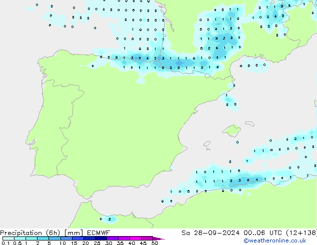 Z500/Rain (+SLP)/Z850 ECMWF  28.09.2024 06 UTC