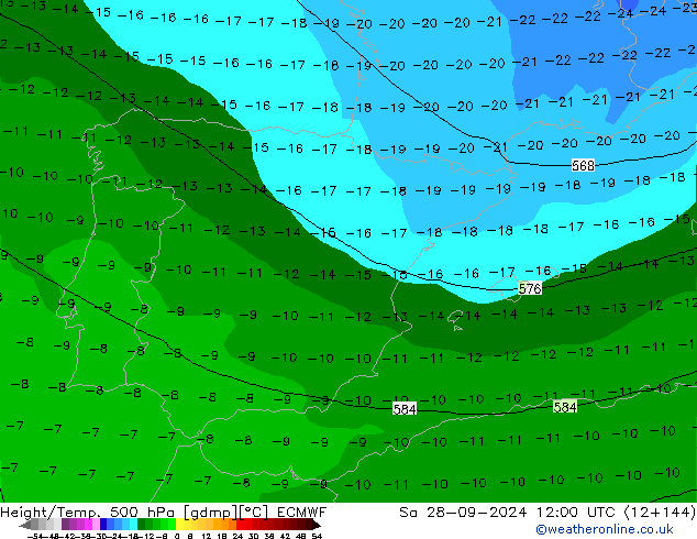 Z500/Rain (+SLP)/Z850 ECMWF So 28.09.2024 12 UTC