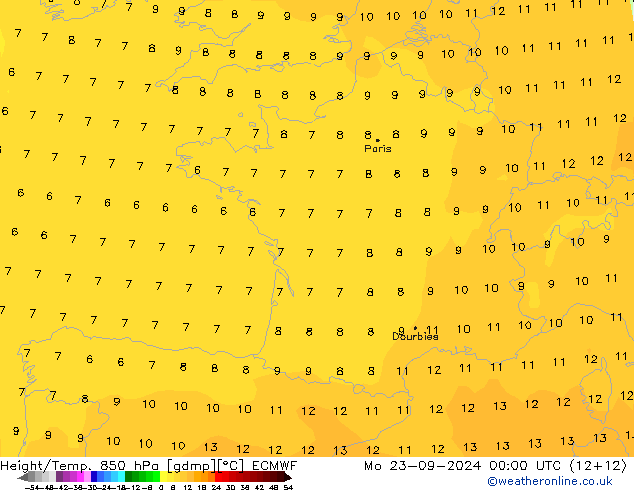 Z500/Rain (+SLP)/Z850 ECMWF Seg 23.09.2024 00 UTC