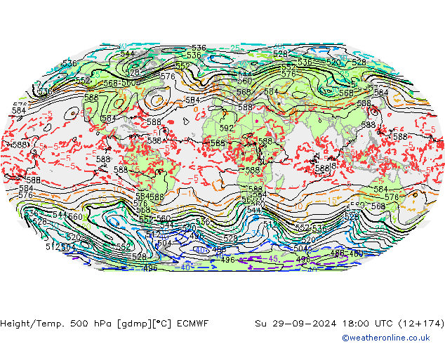 Z500/Rain (+SLP)/Z850 ECMWF So 29.09.2024 18 UTC