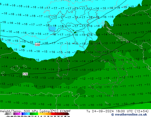 Z500/Rain (+SLP)/Z850 ECMWF mar 24.09.2024 18 UTC