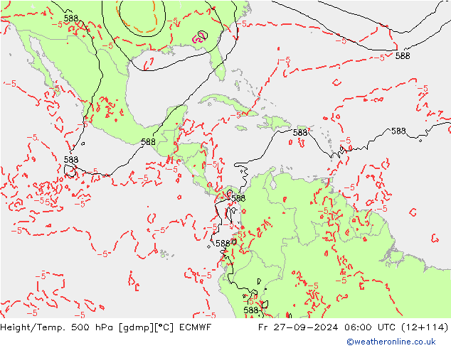 Z500/Rain (+SLP)/Z850 ECMWF Sex 27.09.2024 06 UTC