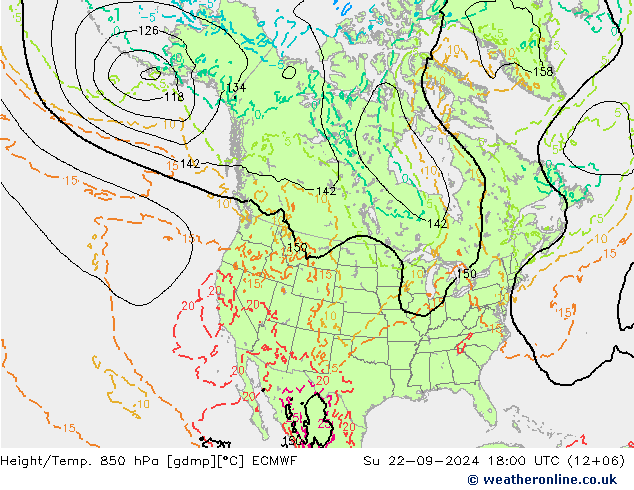 Z500/Regen(+SLP)/Z850 ECMWF zo 22.09.2024 18 UTC