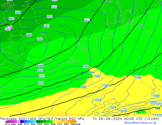 Thck 500-1000hPa ECMWF Čt 26.09.2024 00 UTC