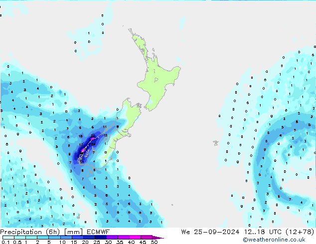 Z500/Rain (+SLP)/Z850 ECMWF We 25.09.2024 18 UTC