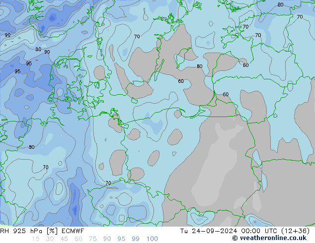 RV 925 hPa ECMWF di 24.09.2024 00 UTC