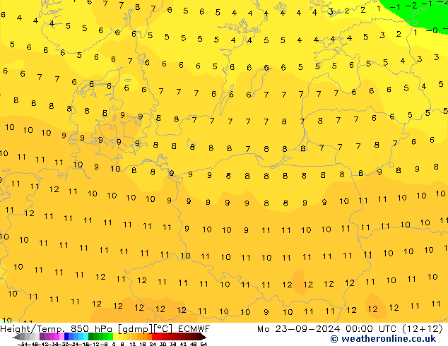 Z500/Rain (+SLP)/Z850 ECMWF  23.09.2024 00 UTC