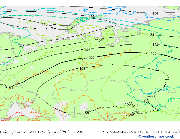 Z500/Regen(+SLP)/Z850 ECMWF zo 29.09.2024 00 UTC