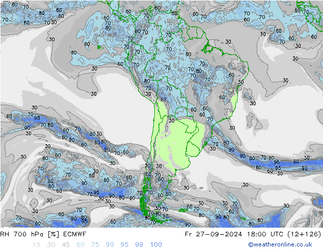 RV 700 hPa ECMWF vr 27.09.2024 18 UTC