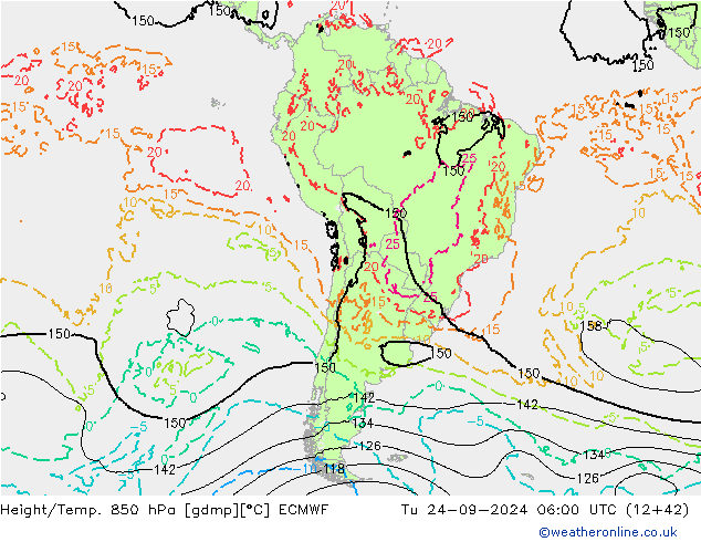 Z500/Rain (+SLP)/Z850 ECMWF Tu 24.09.2024 06 UTC