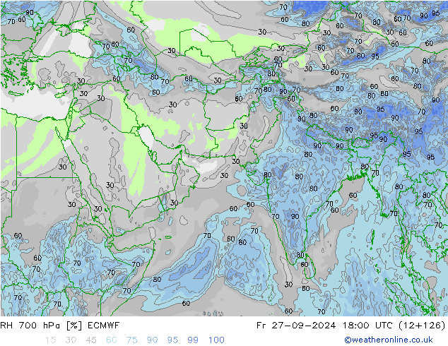 RV 700 hPa ECMWF vr 27.09.2024 18 UTC