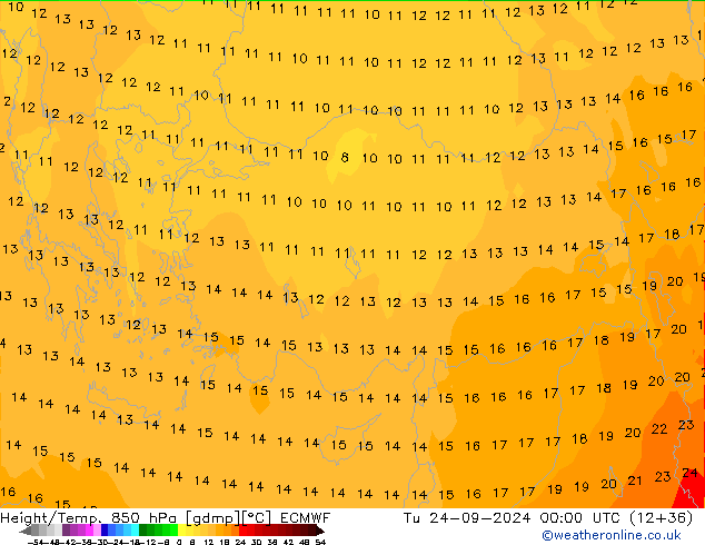 Z500/Rain (+SLP)/Z850 ECMWF вт 24.09.2024 00 UTC