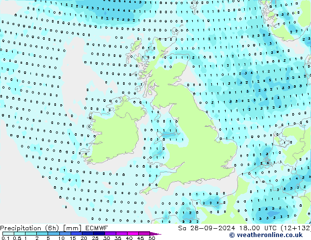 Z500/Rain (+SLP)/Z850 ECMWF sáb 28.09.2024 00 UTC