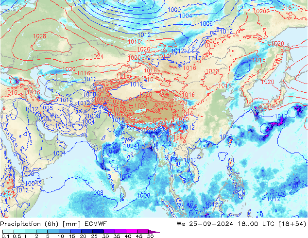 Z500/Rain (+SLP)/Z850 ECMWF St 25.09.2024 00 UTC