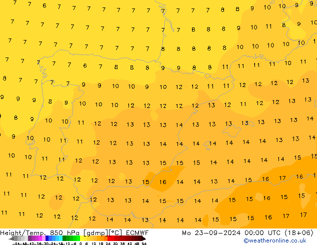 Z500/Rain (+SLP)/Z850 ECMWF пн 23.09.2024 00 UTC