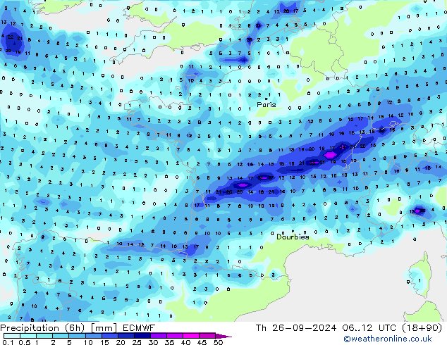  (6h) ECMWF  26.09.2024 12 UTC