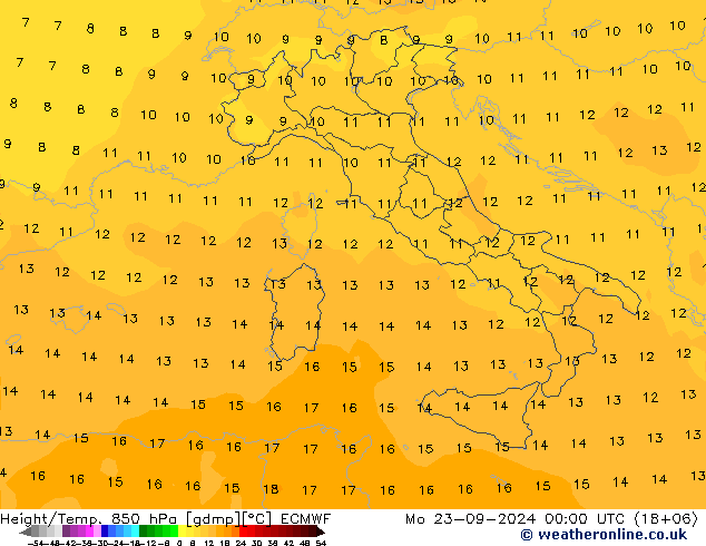 Z500/Rain (+SLP)/Z850 ECMWF Seg 23.09.2024 00 UTC