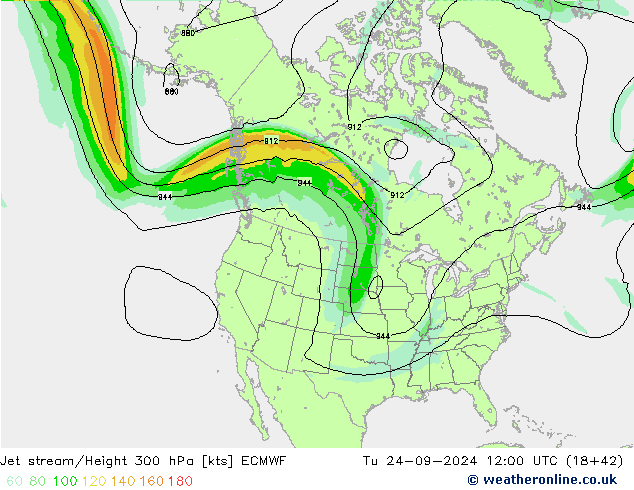 Polarjet ECMWF Di 24.09.2024 12 UTC