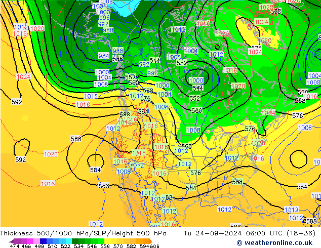 Thck 500-1000hPa ECMWF  24.09.2024 06 UTC