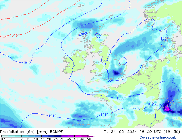 Z500/Rain (+SLP)/Z850 ECMWF mar 24.09.2024 00 UTC