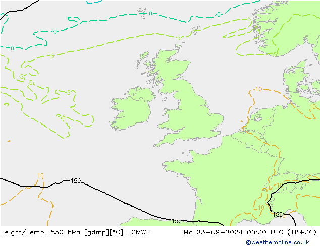 Z500/Rain (+SLP)/Z850 ECMWF lun 23.09.2024 00 UTC