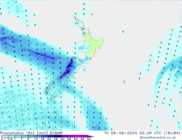 Z500/Rain (+SLP)/Z850 ECMWF Th 26.09.2024 06 UTC