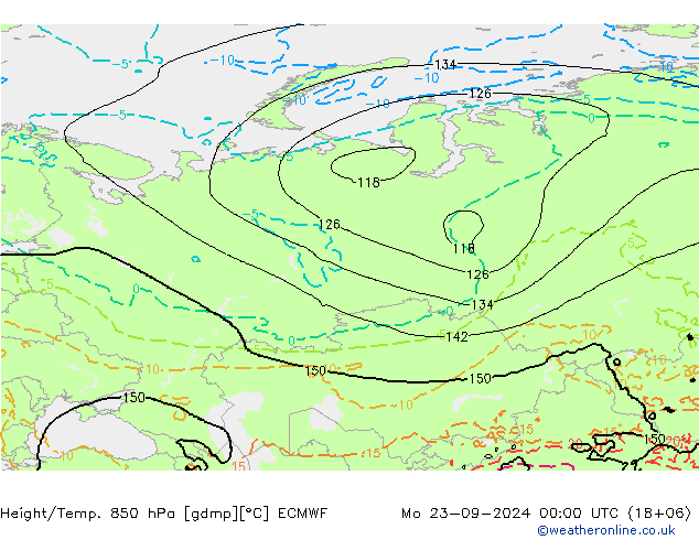 Z500/Regen(+SLP)/Z850 ECMWF ma 23.09.2024 00 UTC