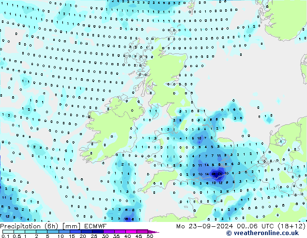 Z500/Rain (+SLP)/Z850 ECMWF  23.09.2024 06 UTC