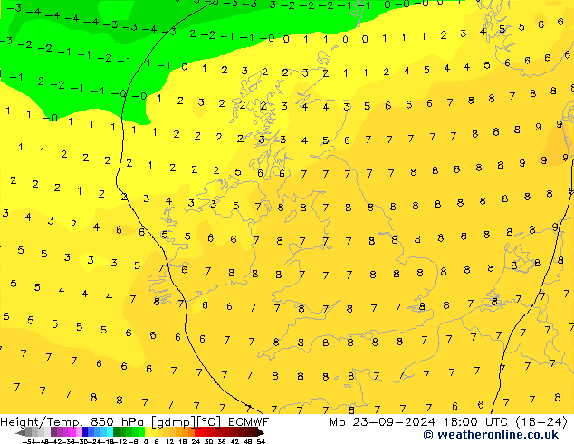 Z500/Rain (+SLP)/Z850 ECMWF Seg 23.09.2024 18 UTC