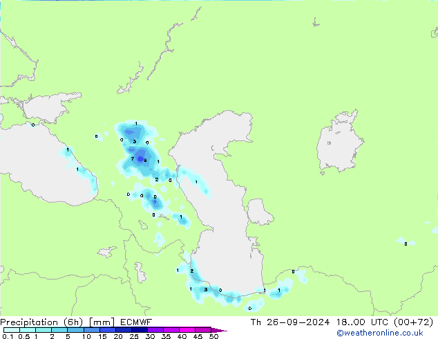 Z500/Rain (+SLP)/Z850 ECMWF  26.09.2024 00 UTC