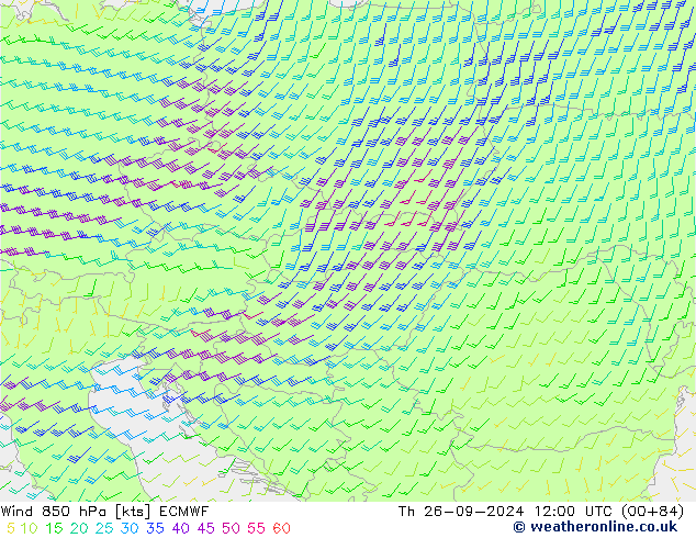  850 hPa ECMWF  26.09.2024 12 UTC