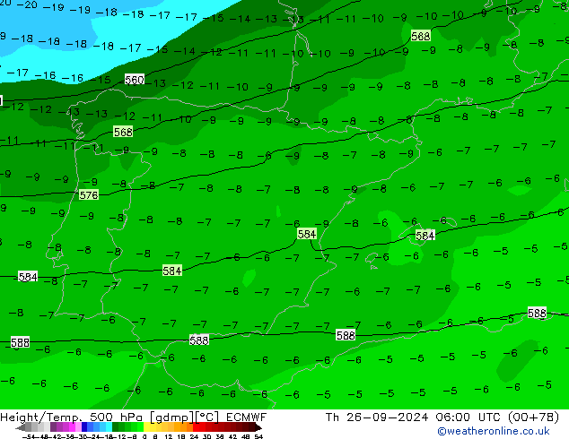 Z500/Regen(+SLP)/Z850 ECMWF do 26.09.2024 06 UTC