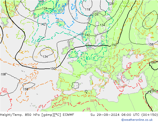 Z500/Rain (+SLP)/Z850 ECMWF Ne 29.09.2024 06 UTC