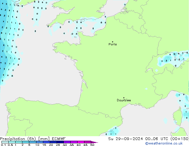 Z500/Rain (+SLP)/Z850 ECMWF nie. 29.09.2024 06 UTC